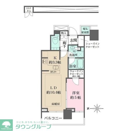 ザ・パークハウス晴海タワーズ クロノレジデンスの物件間取画像